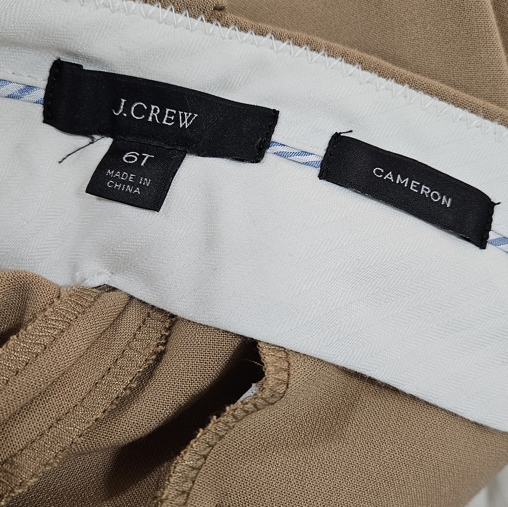 J.Crew Cameron Slim Cropped Pants in Four-season Stretch Size 6T - Picture 5 of 7